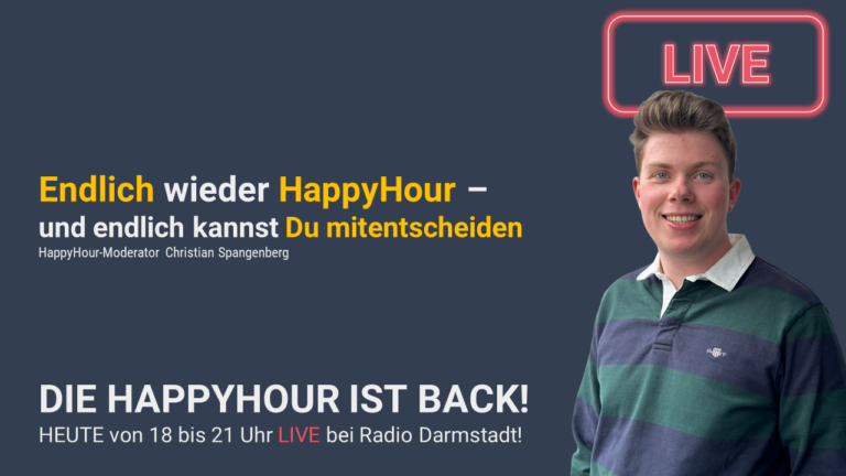 HappyHour LIVE hören Ab 18 Uhr ON AIR! 