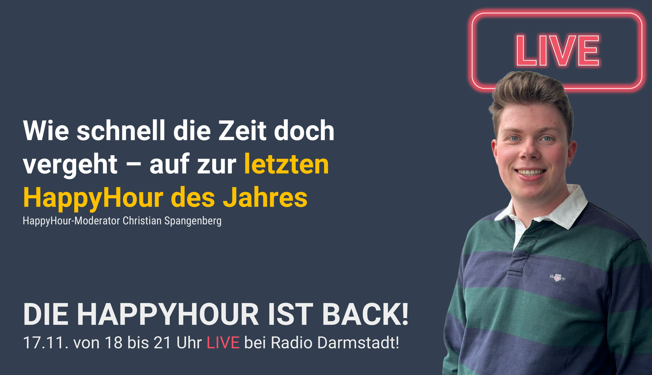 HappyHour LIVE hören Ab 18 Uhr ON AIR! 